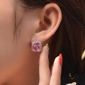 wholesale [925 Sterling Silver] Shipei Jewelry 5 Carat Fashion 10*11 High Carbon Diamond European and American Luxury High-End Earrings for Women-0-3