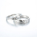 Sterling Silver 1ct Moissanite Couple's Ring Proposal Birthday Gift-0-4