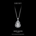 Sterling Silver Rotating Gourd Pendant Necklace, New Chinese Style-0-5