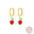 wholesale S925 Sterling Silver Mini Tropical Fruit Earrings, a best-selling creative minimalist design-0-6