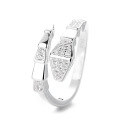 wholesale S925 Sterling Silver Trendy Cross-Border Best-Selling Rattlesnake Inlaid Shining Diamonds Light Luxury Elegant Open Adjustable Ring for Women-0-5