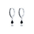 wholesale Brass Luxury High-end Crystal-embellished Colored Teardrop Ear Cuffs,ins。-0-14