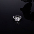 wholesale S925 Sterling Silver Square Moissanite Ring for Women, Niche High-End Light Luxury Jewelry Accessories, Cross-Border Wholesale-0-3
