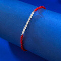 wholesale S925 Sterling Silver Adjustable Single-Row Red Rope Lucky Bracelet for Couples and Best Friends, Mu Jing Jewelry New Design-0-3