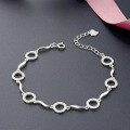 wholesale S925 silver rhinestone fashion tassel bracelet for women, elegant-0-5