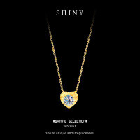 S925 Silver Plated 1-Carat Round Moissanite Vintage Style Pendant Necklace-S925 sterling silver + 1-carat moissanite