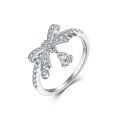 wholesale S925 Sterling Silver Bow Ring Design Sense Designer Same Style Cross-Border Best-Seller Fashion Wedding Ring-0-0