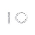 wholesale 925 Sterling Silver Fashionable and Popular Moissanite Hoop Earrings for Cross-Border Style, Luxurious High-End Elegance-0-7
