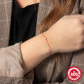 wholesale S925 Sterling Silver Single Diamond Red String Bracelet for Women, Viral TikTok Good Luck Jewelry-0-2