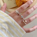 wholesale S925 Sterling Silver Fresh and Sweet Ins-Style Niche Design Unique Floral Open Ring R02296-0-1