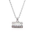 wholesale Silver S990 Maker's Auspicious Peace Lock Fashion National Trend Niche Design High-End Collarbone Chain Gift for Loved Ones-0-4