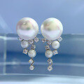 wholesale 925 Silver New 10mm Pearl Ear Studs, Minimalist Design, Elegant and Versatile Earrings-0-1