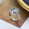 wholesale S925 Sterling Silver Retro French Queen Bust Portrait Ring, Internet-Famous Fashion Style Index Finger Ring for Women-0-0