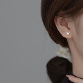 wholesale S925 silver small and simple butterfly earrings, cute, sweet, fresh, and suitable for daily wear, women's M01288-0-3