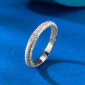 wholesale S925 Silver Three-Row Stackable Brushed Band Ring, Fashionable and Versatile Statement Piece from Zhuozhifang Jewelry Live New Collection-0-1