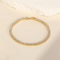 wholesale Metal Brass Round Super Flash Zircon Inlaid Temperament Braceletins-0-3