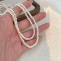 wholesale S925 Sterling Silver High-Quality Natural Freshwater Pearl Necklace for Women, New Edition, Light Luxury Versatile Collarbone Chain-0-1