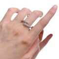 wholesale S925 Silver New Snake-shaped Full Diamond Open Ring for Women Luxury Full Diamond Cross-Border AliExpress Model-0-4