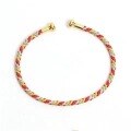 wholesale Open bracelet C-shaped beaded rope plain woven bracelet with sand gold accessories, women's red rope for zodiac year-0-10