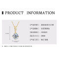 S925 Sterling Silver D Color Moissanite Teardrop Pendant Necklace-0-19