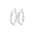 wholesale S925 Sterling Silver Exaggerated Fashion Bohemian Zircon Micro-Inlaid Braided Hoop Earrings for Amazon-0-9