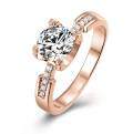 wholesale Luxury 9K/10K/14K/18K White Gold, Rose Gold, Yellow Gold Solitaire 1-Carat D Color Moissanite Engagement Ring-0-2
