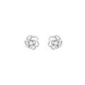 wholesale 925 Sterling Silver Rose Stud Earrings For Women-0-0