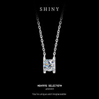 S925 Sterling Silver Moissanite Bull Head Necklace, Hypoallergenic and Tarnish-Resistant.-S925 sterling silver + 50 points Moissanite