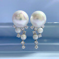 wholesale 925 Silver New 10mm Pearl Ear Studs, Minimalist Design, Elegant and Versatile Earrings-0-3