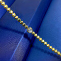 wholesale S925 silver gold-plated new heart-shaped bracelet, small trendy design for women-0-1