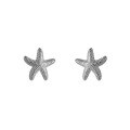 wholesale S925 Sterling Silver Starfish Earrings Women Korean Style Small Fresh Cute Sweet Star Ear Jewelry E6824-0-3