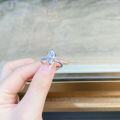 wholesale S925 Sterling Silver Ring for Women, High-End Ins Style, Simple and Fade-Resistant, Marquise Ice-Cut High-Carbon Diamond Ring for Wholesale-0-1