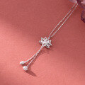 wholesale S925 Silver Na Lan Fresh Sweet Ins Style Niche Design Exquisite Lotus Seedpod Tassel Necklace Y02067-0-3