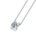wholesale Silver New Classic Sliding Bull Head Style 1 Carat Moissanite Pendant Necklace for Women-0-4