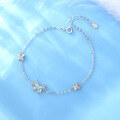 wholesale Metal Material: S925 Sterling Silver Galaxy Butterfly Dream Luminous Butterfly Bracelet for Women, New Luxury Style Star Bracelet Valentine's Day Gift-0-1