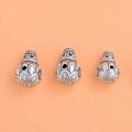 wholesale 999 Sterling Silver Lotus Samkong Buddha Head and Stupa Set Handmade DIY Bracelet Necklace Beadwork Stringing Materials Accessories-0-2