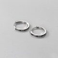 wholesale S925 Sterling Silver Circular Ear Clasp Summer High-End Minimalist Style Women's Earrings M03658-0-1