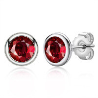 S925 Sterling Silver Oval Emerald-Cut Stud Earrings for Fashionable Commuting.-Style I [Clearance Sale with Free Shipping]  925 Silver