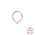 wholesale S925 Sterling Silver Rhinestone Nose Ring, Cross-border Hot-selling Single Stud Ear Cartilage Piercing-0-6