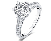 S925 Sterling Silver Square Zircon Ring, Cross-border Supply, Flashy & Minimalist Style-Style X [Clearance Sale with Free Shipping]  US Size 8