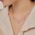 wholesale S925 Sterling Silver Korean-style INS New Women's Collarbone Necklace Heart Zircon Series Fashion Versatile Design-0-1