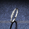 S925 Silver Ring with Moissanite Five-Star Seven-Star Pave Setting-0-2