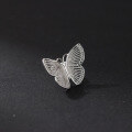 wholesale S925 Sterling Silver Fresh and Sweet Ins Style Niche Design Exquisite Striped Butterfly Ear Clip M06646-0-3