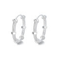 wholesale S925 Sterling Silver Exaggerated Screw Design Geometric Fashionable Hip Hop Hoop Earrings for Cross-Border-0-4