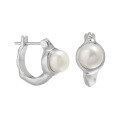 wholesale S925 sterling silver 559 Korean-style C-shaped ear cuff, ins-style unique and niche, luxurious and high-end, freshwater pearl earrings for women-0-4