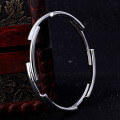 wholesale S990 Sterling Silver European and American Style Creative Design Bracelet, Japanese and Korean Version Minimalist Silver Bangle Women's Cross-Border New Accessories-0-2
