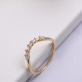 wholesale S925 Gold-Plated Stackable Zirconia Row Diamond Ring, Factory Direct Wholesale-0-2