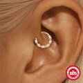 wholesale S925 Sterling Silver Minimalist Diamond Geometric Rhinestone Ear Cuff, Nose Ring-0-2