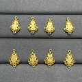 wholesale Metal: S925 Silver Gold Plated Enamel Eight Great Guardian Deities Double Ear Spacer Bead Earring Pendant Zodiac Birth Buddha Twelve Chinese Zodiac Charms-0-1