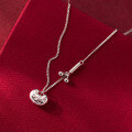 wholesale S925 Silver Na Lan Fresh Sweet Ins Style Niche Design Exquisite Peace Lock Beaded Necklace Y02104-0-2